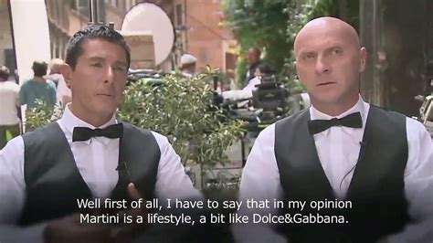 Domenico Dolce and Stefano Gabbana talk about Martini Gold.